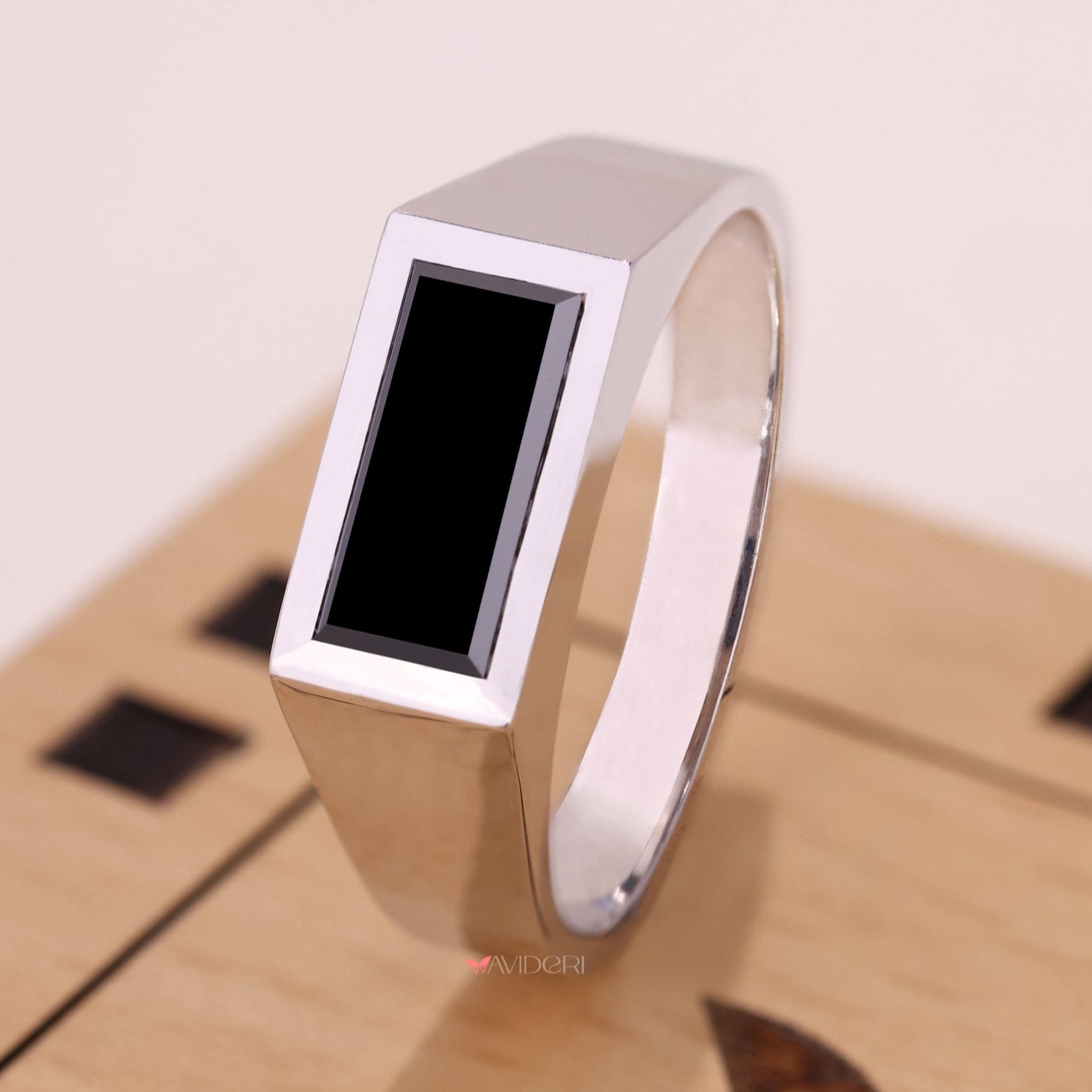 Classic mens gold signet ring with timeless appeal