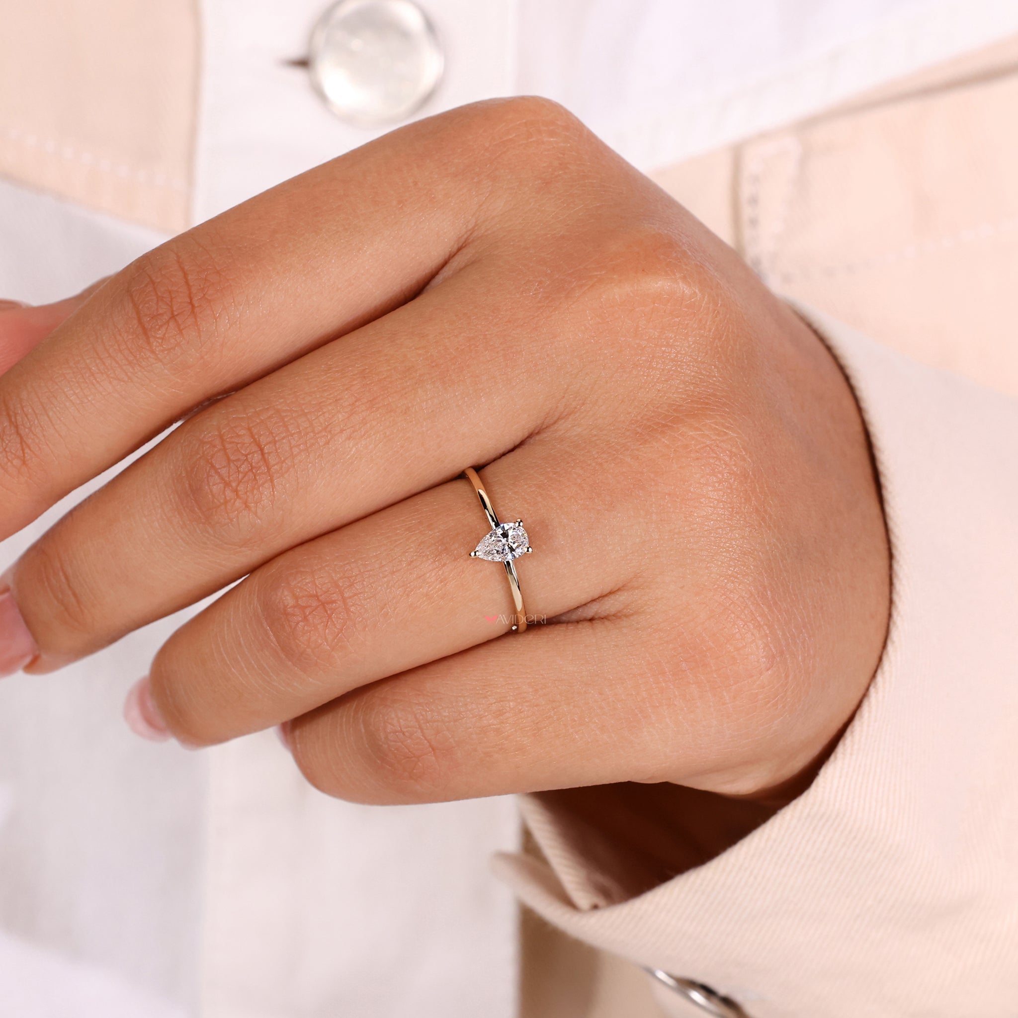 IGI certified diamond ring guaranteeing quality and authenticity.