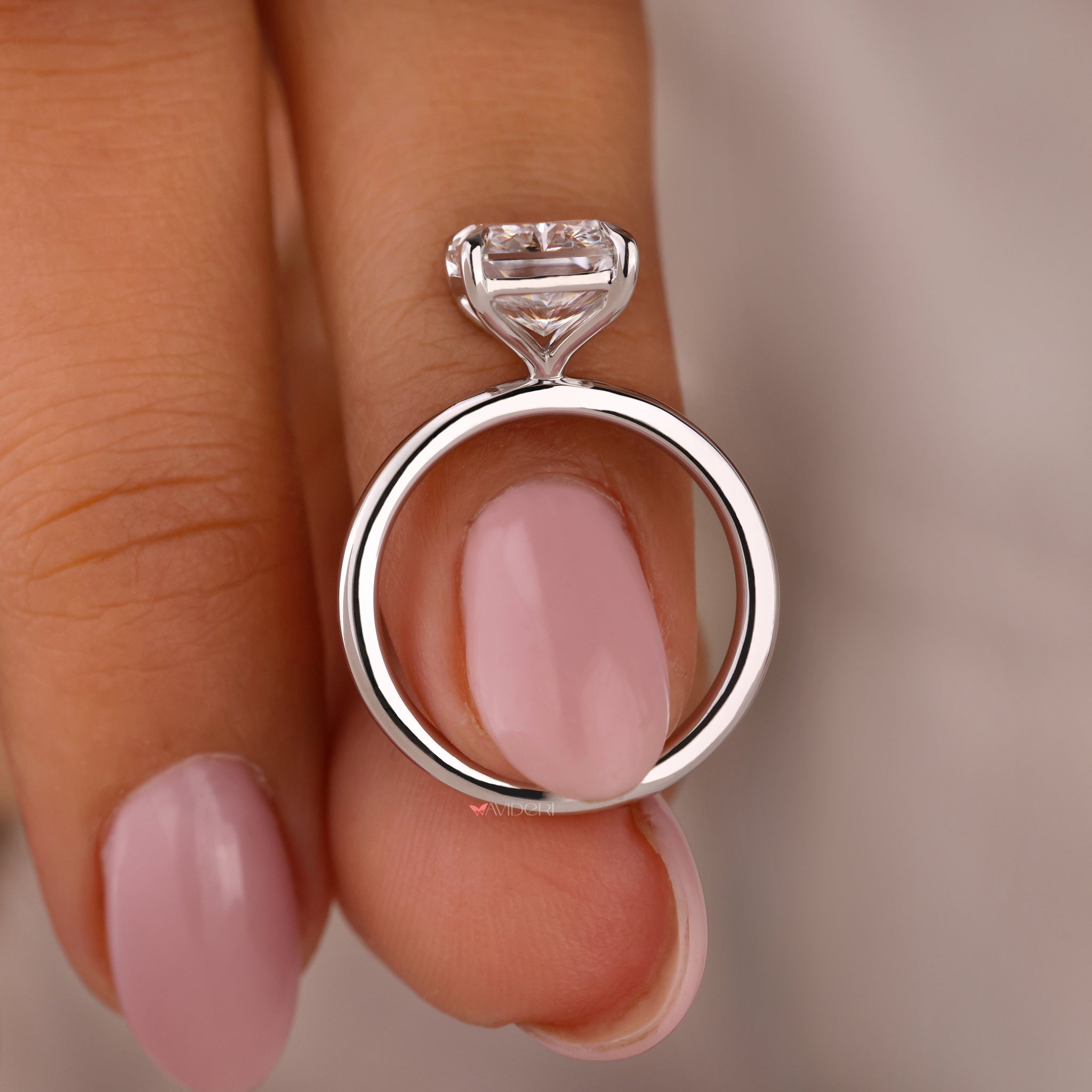 Radiant diamond ring with unmatched beauty and sophisticated design.