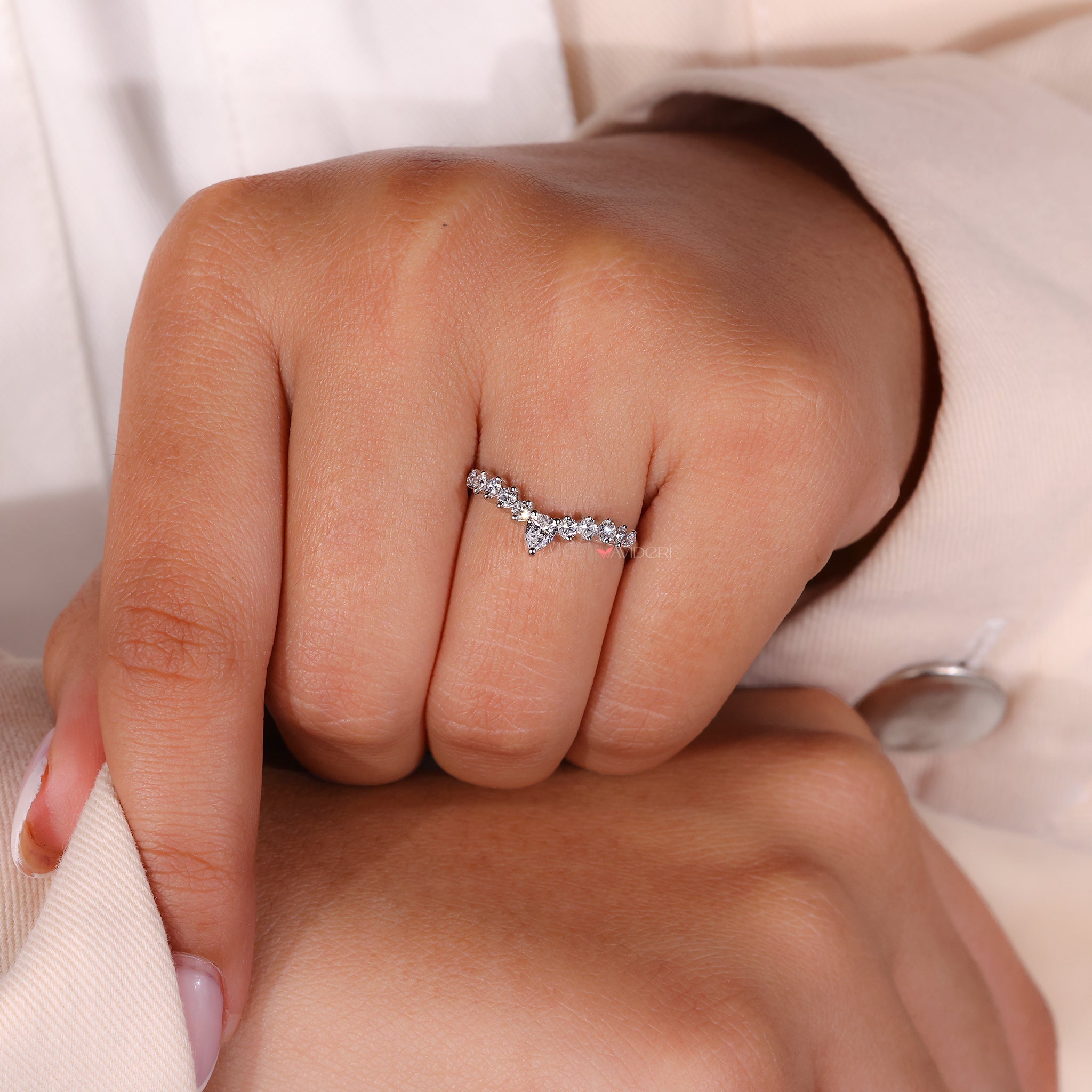 Custom wedding band designed to match your style and preference.