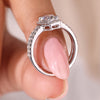 4 prong setting ring showcasing secure diamond placement.