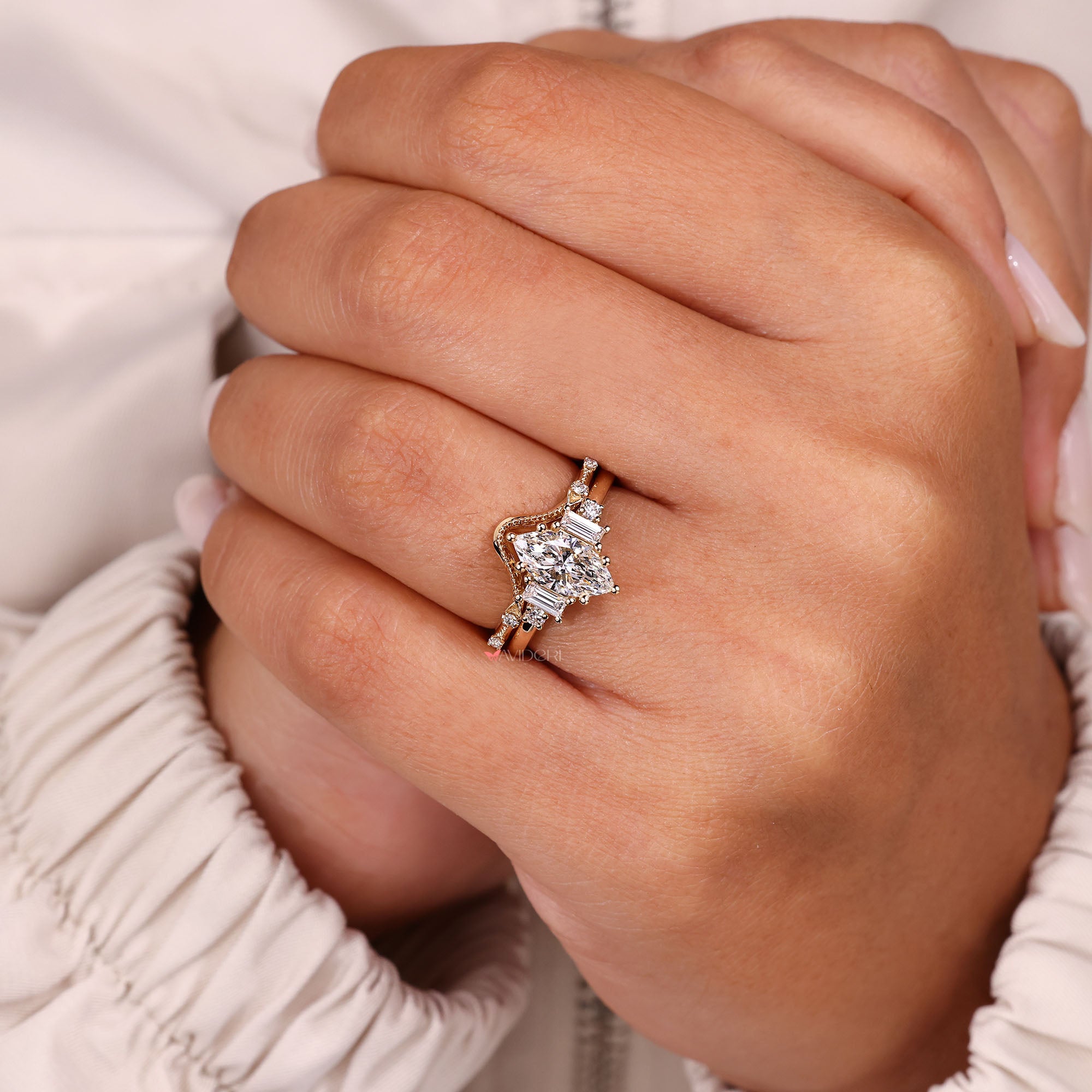 5 stone diamond ring symbolises love.