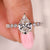 Pear step cut diamond ring with modern style. Pear step cut diamond ring with modern style.