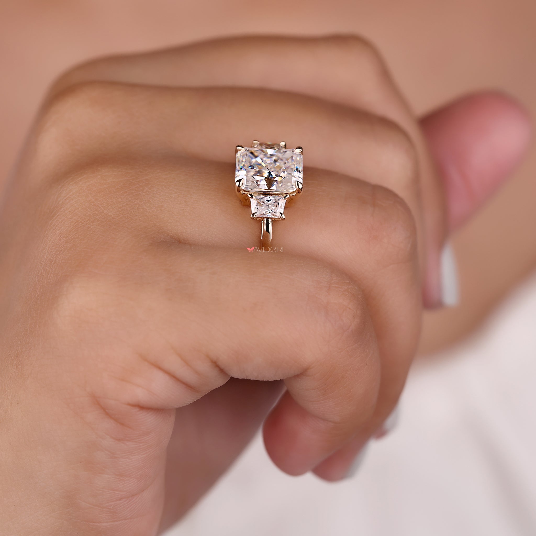 Moissanite engagement ring, moissanite gold ring, moissanite wedding ring