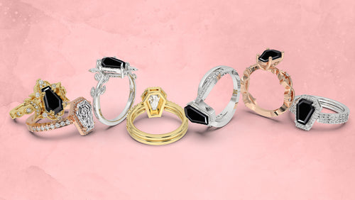 07 Coffin Engagement Ring with a Gothic Touch