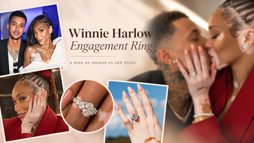 Winnie Harlow's 8.5-Carat Oval-Cut Ring from Kyle Kuzma - That He Designed!