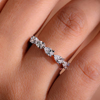 Pear Shaped Diamond Band Full Eternity