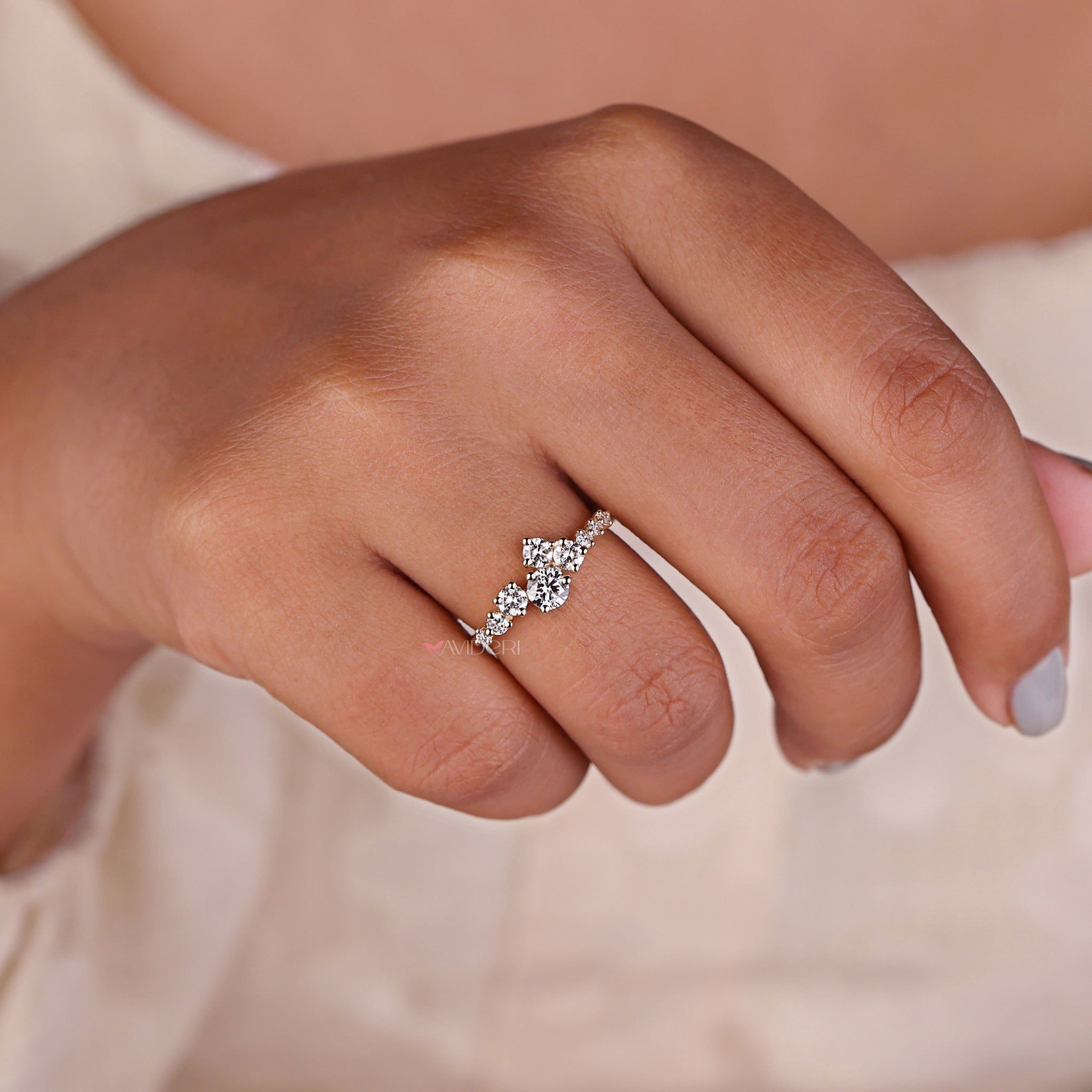 yellow gold ring featuring a minimalist design with a diamond accent for a modern yet timeless style.