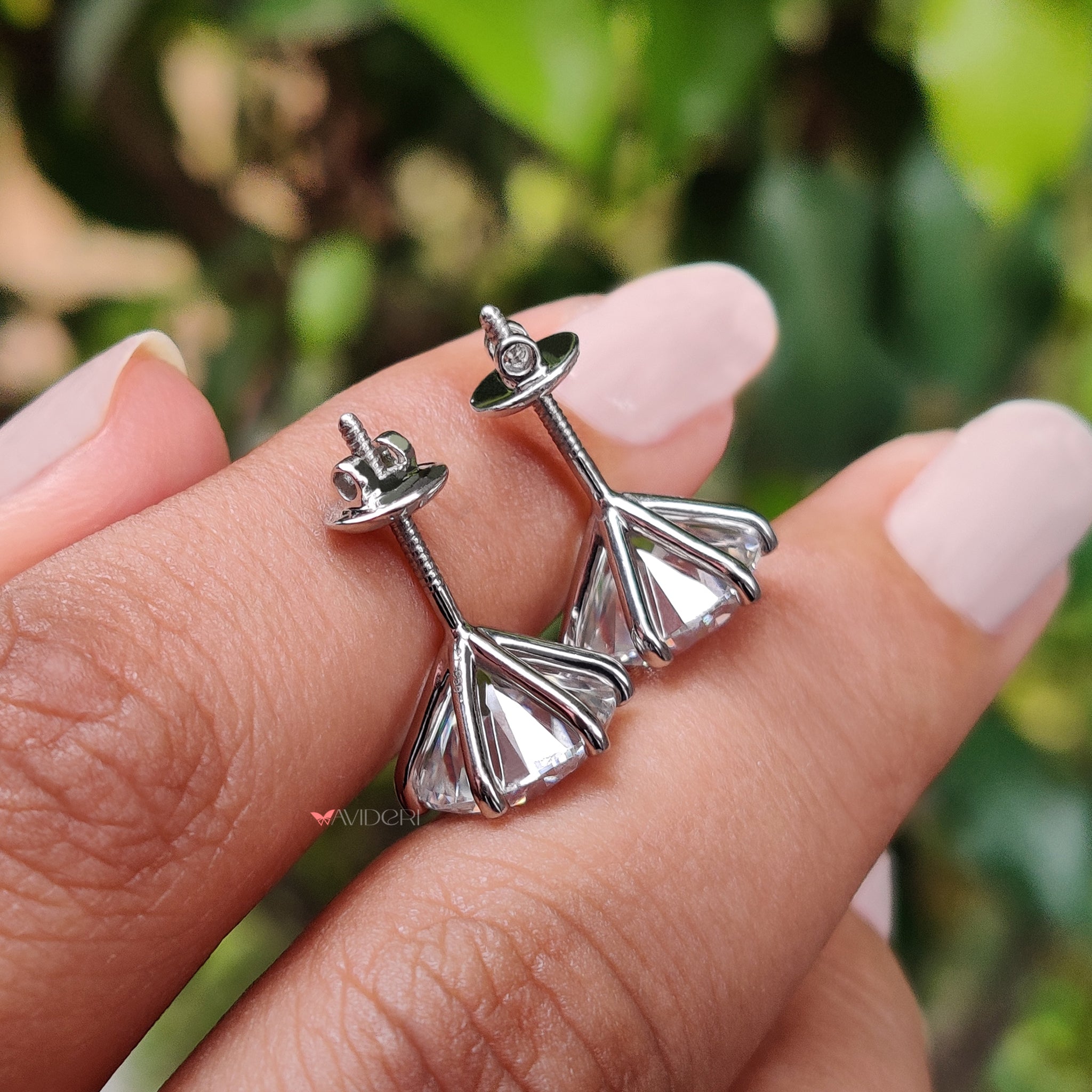 These handmade earrings showcase fine craftsmanship and care.