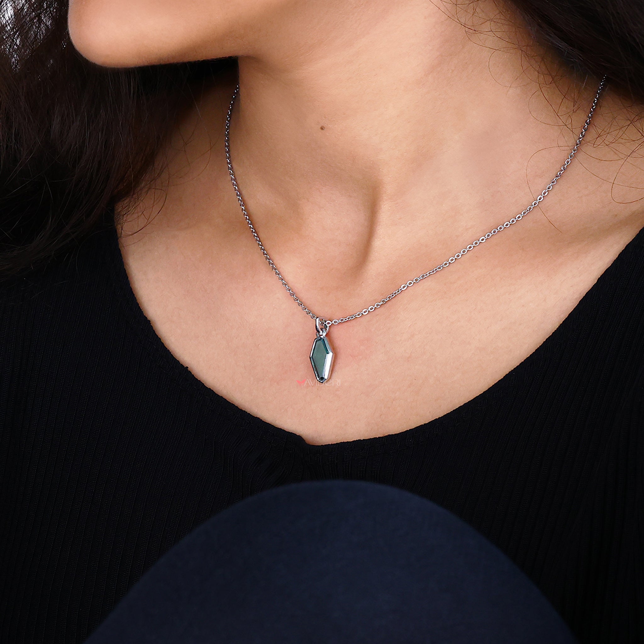 Solitaire pendant showcases simple beauty with lasting elegance.