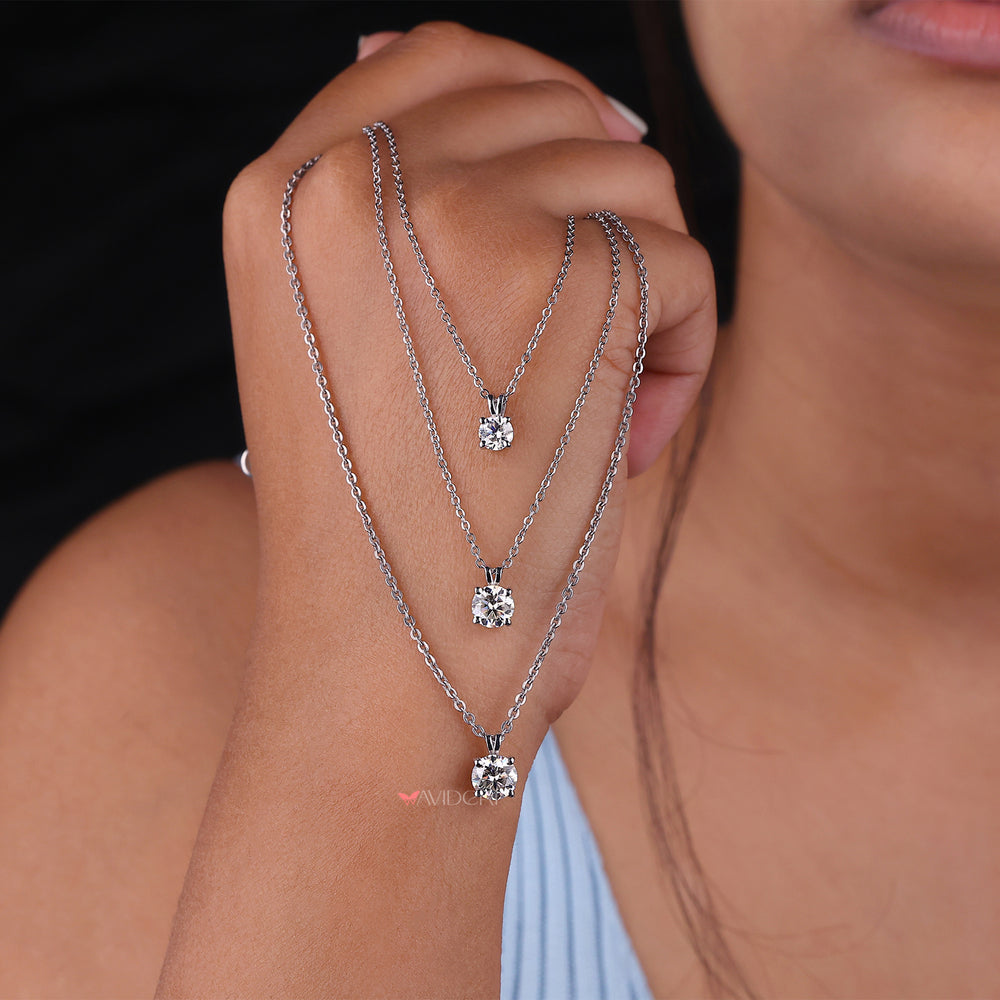 Solitaire wedding pendant crafted with care, ideal for bridal and special occasions.