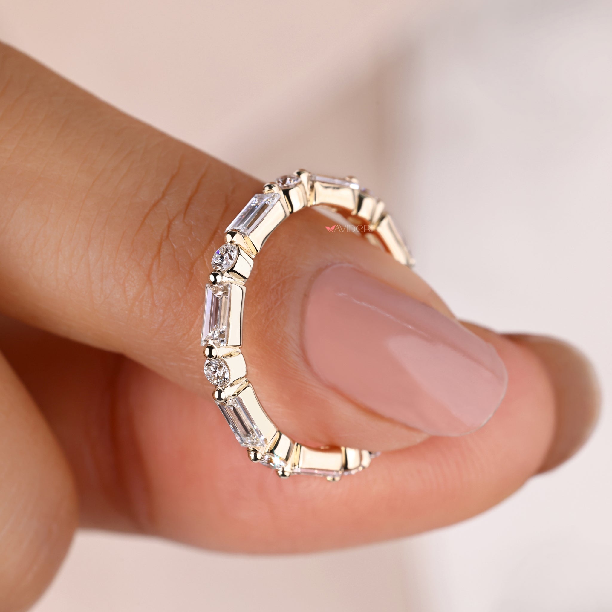 Buy wedding band made with ethical diamonds.
