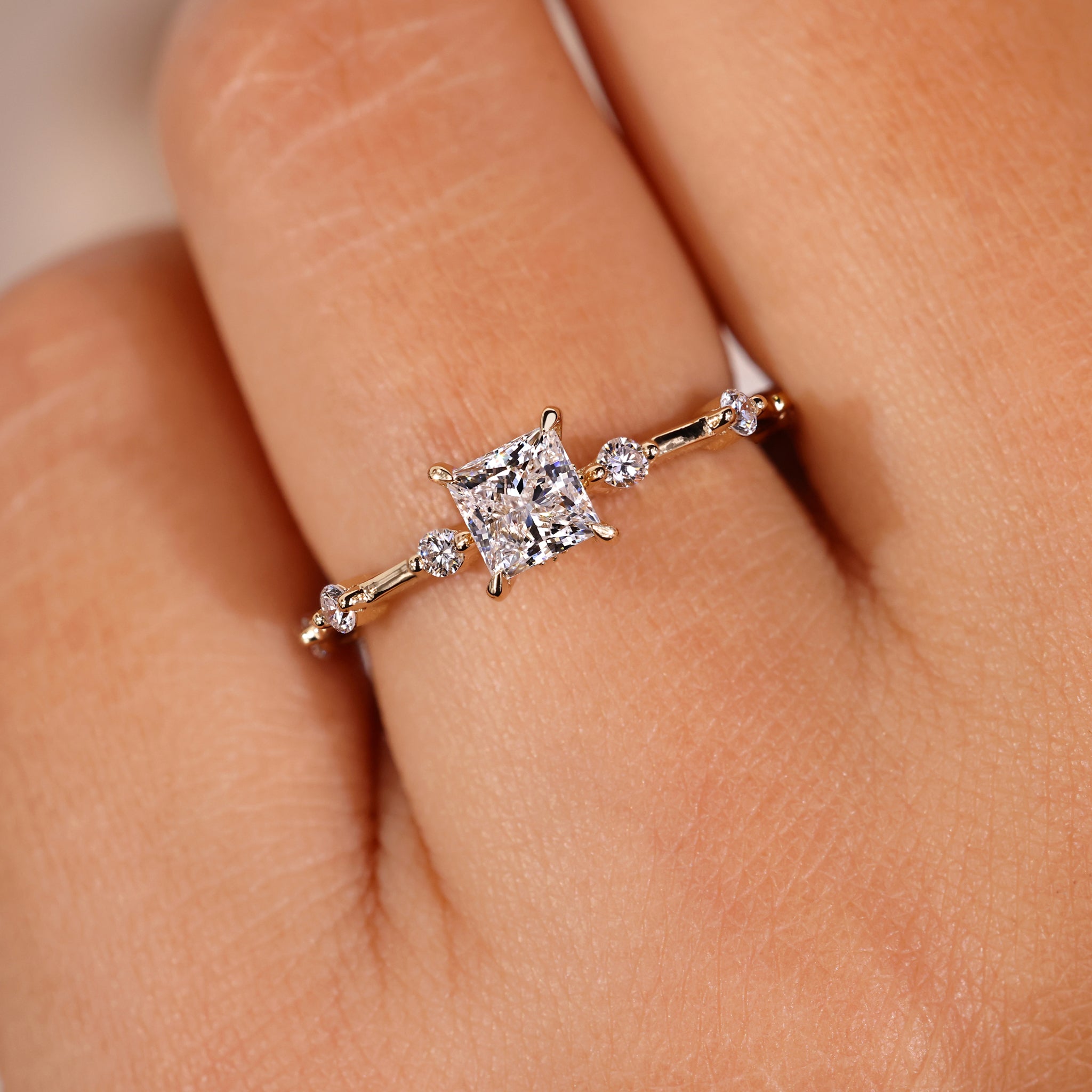 Pave diamond ring highlighting exceptional sparkle and craftsmanship.
