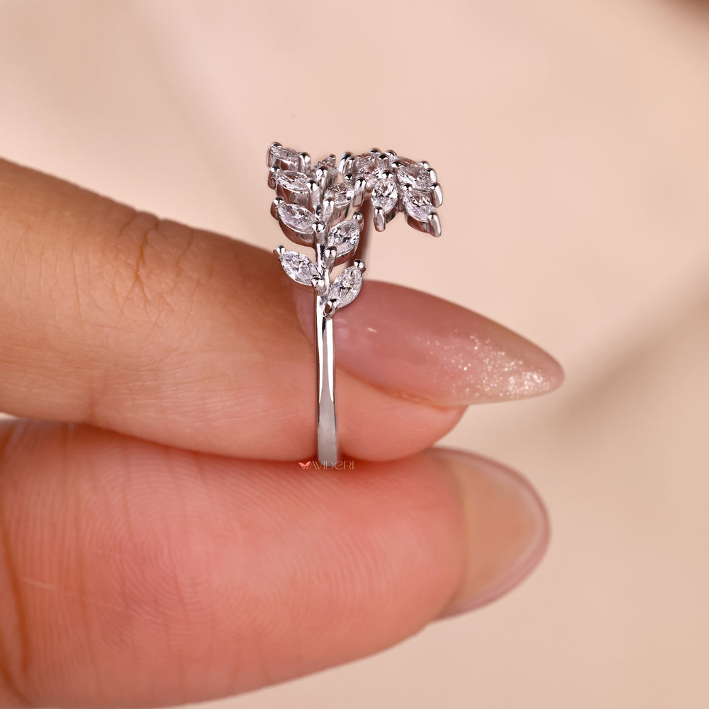 Sophisticated marquise diamond ring designed to dazzle with brilliance.
