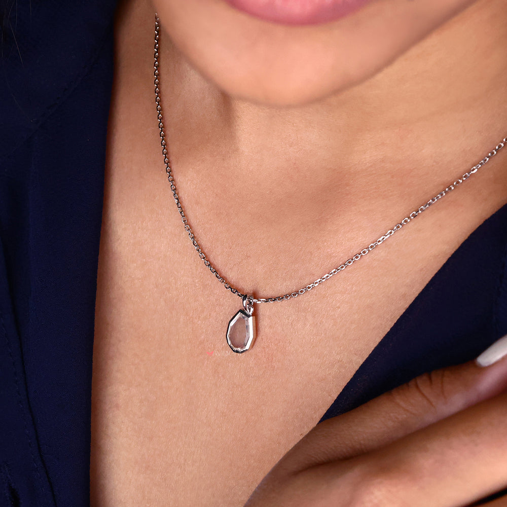 Bezel Setting pendant featuring a beautifully cut stone, perfect for creating an elegant look.