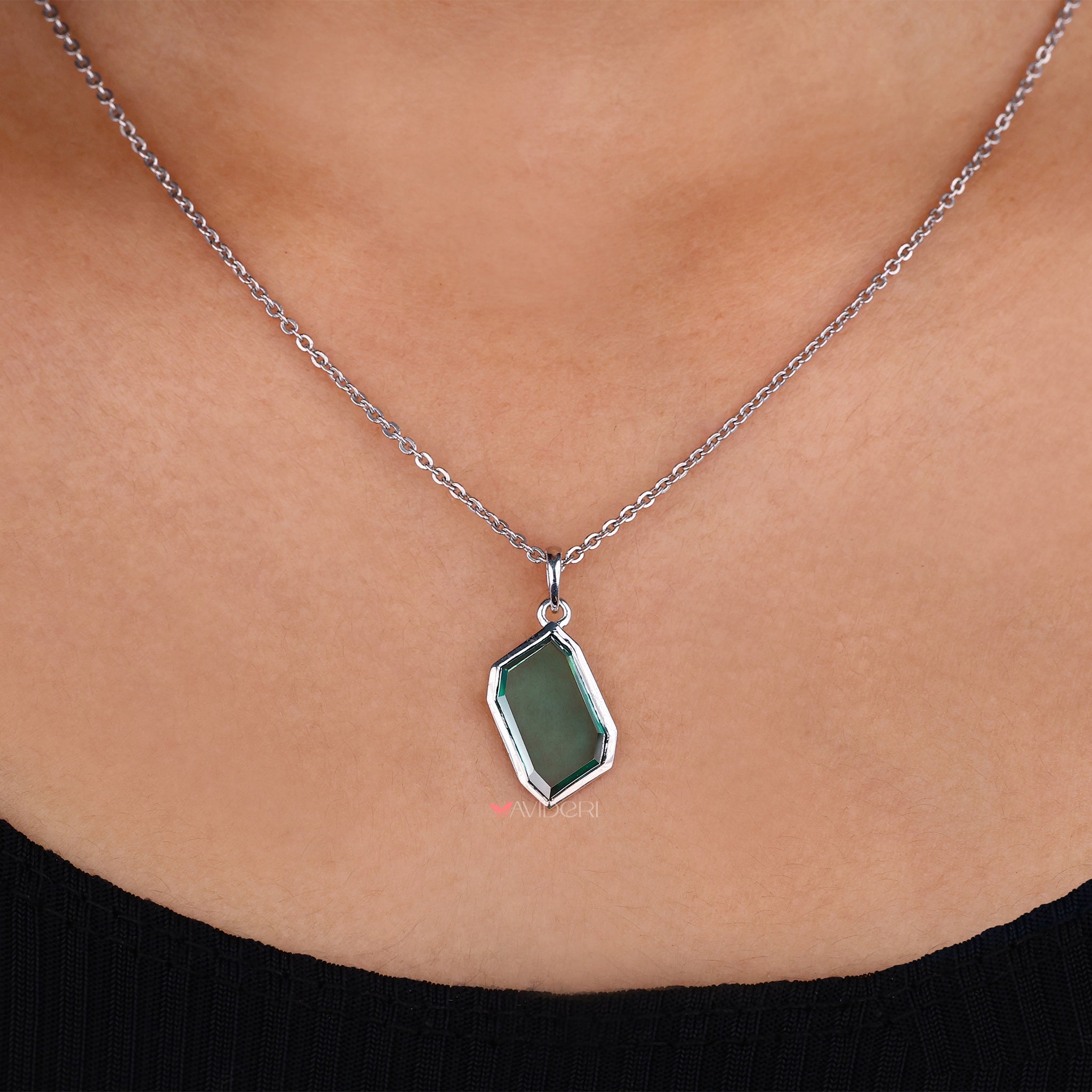 Portrait pendant with intricate details.