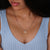 Moissanite pendant with brilliant clarity and an exquisite shine.