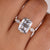 Criss cut engagement ring, round cut ring, handmade jewelry.