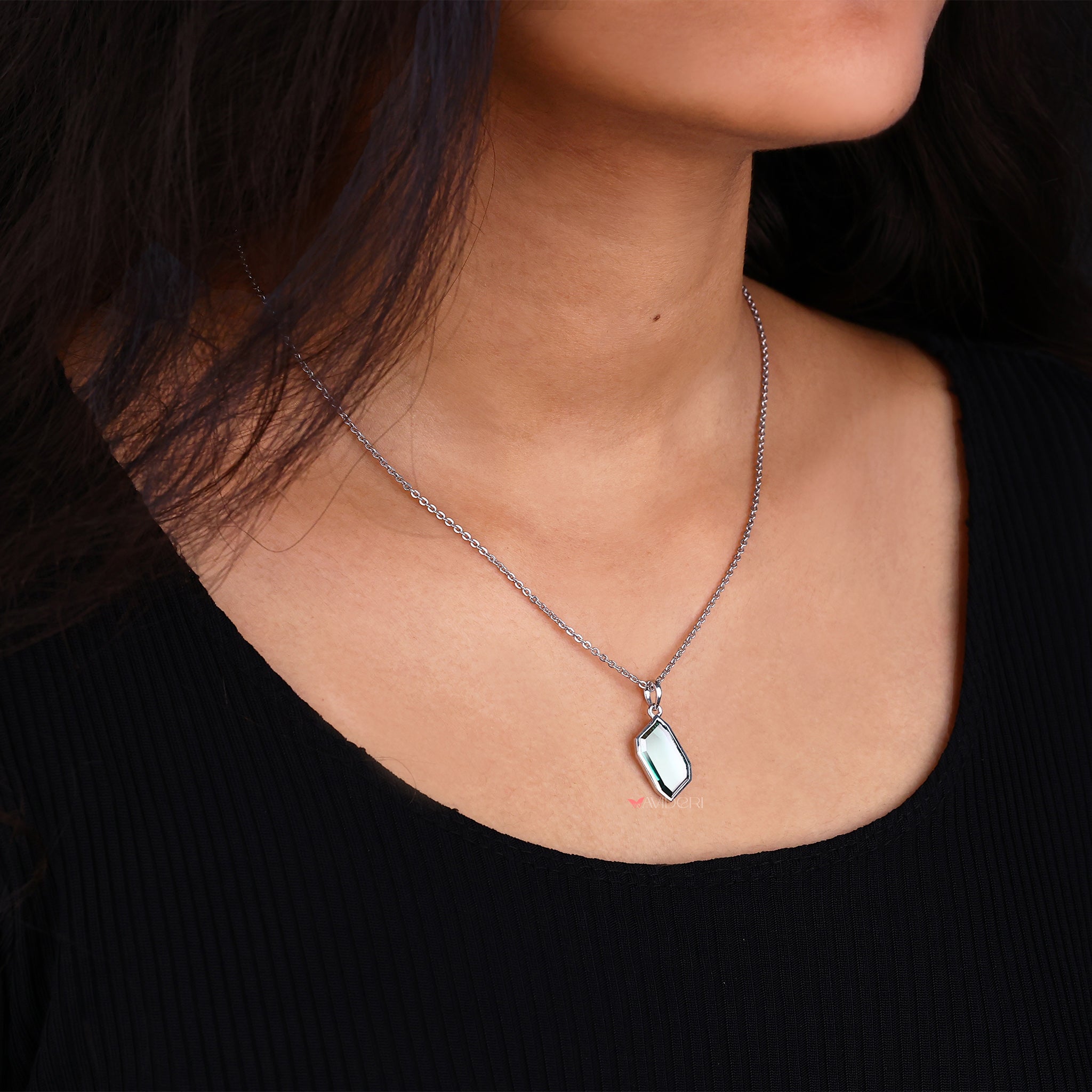 Handmade jewelry featuring a stunning pendant.