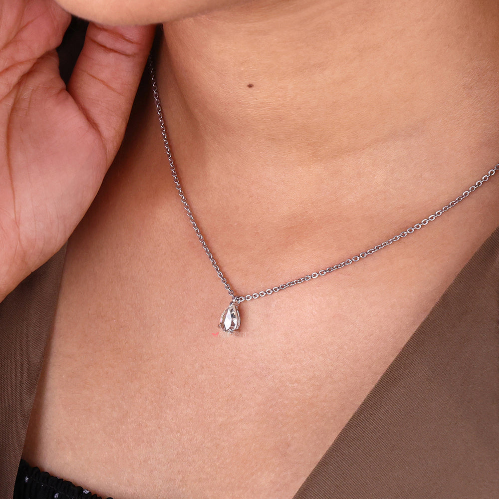 Thoughtful gift for her, a pear-shaped pendant that offers elegance and charm for any occasion.