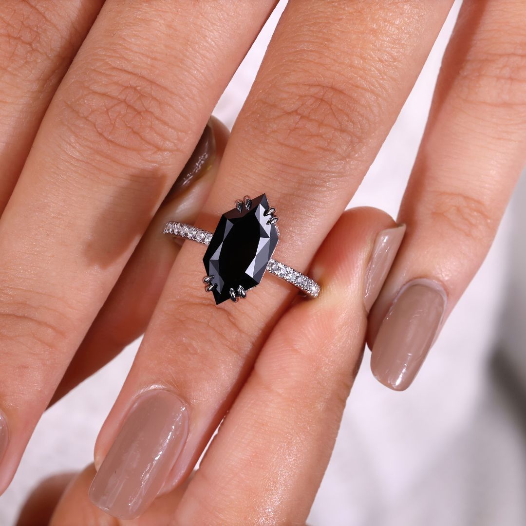 Dutch Marquise Engagement Ring in a delicate handcrafted design.
