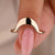 U shaped ring with timeless elegance and a classic style
