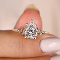 Snowdrift Engagement Ring - Classic Yellow Gold