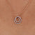 Round cut pendant with a brilliant shine.
