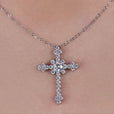 Criss Cross Moissanite Pendant blends graceful curves with radiant shine.