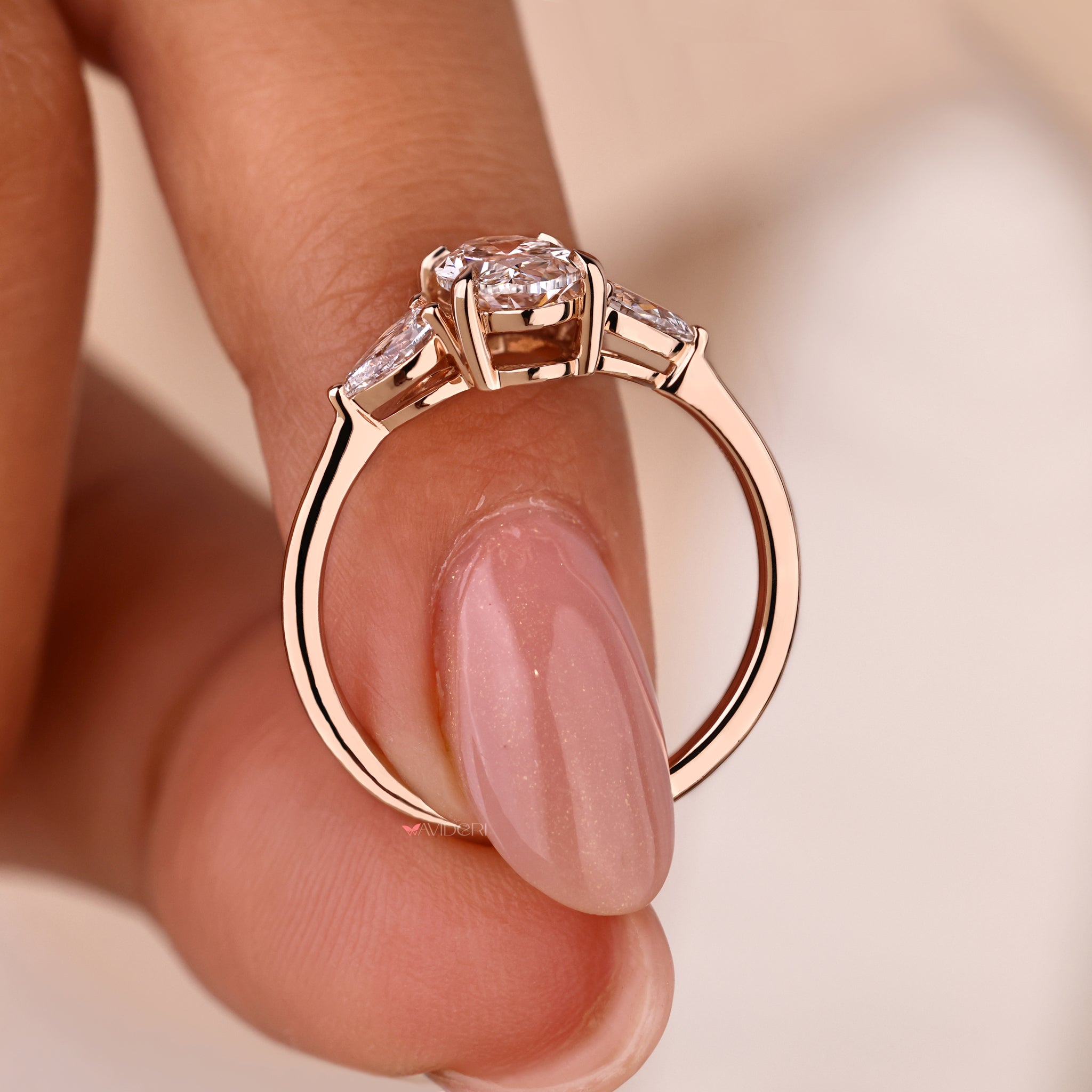oval diamond engagement ring, yellow gold engagement ring, handmade jewelry
