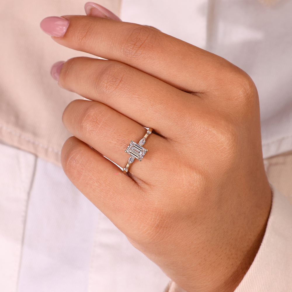 Luxurious white gold ring blending durability with elegance.
