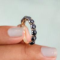 Half Eternity Band – Beautiful Round Rose Flower