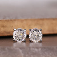 Portuguese Cut White Gold Earrings