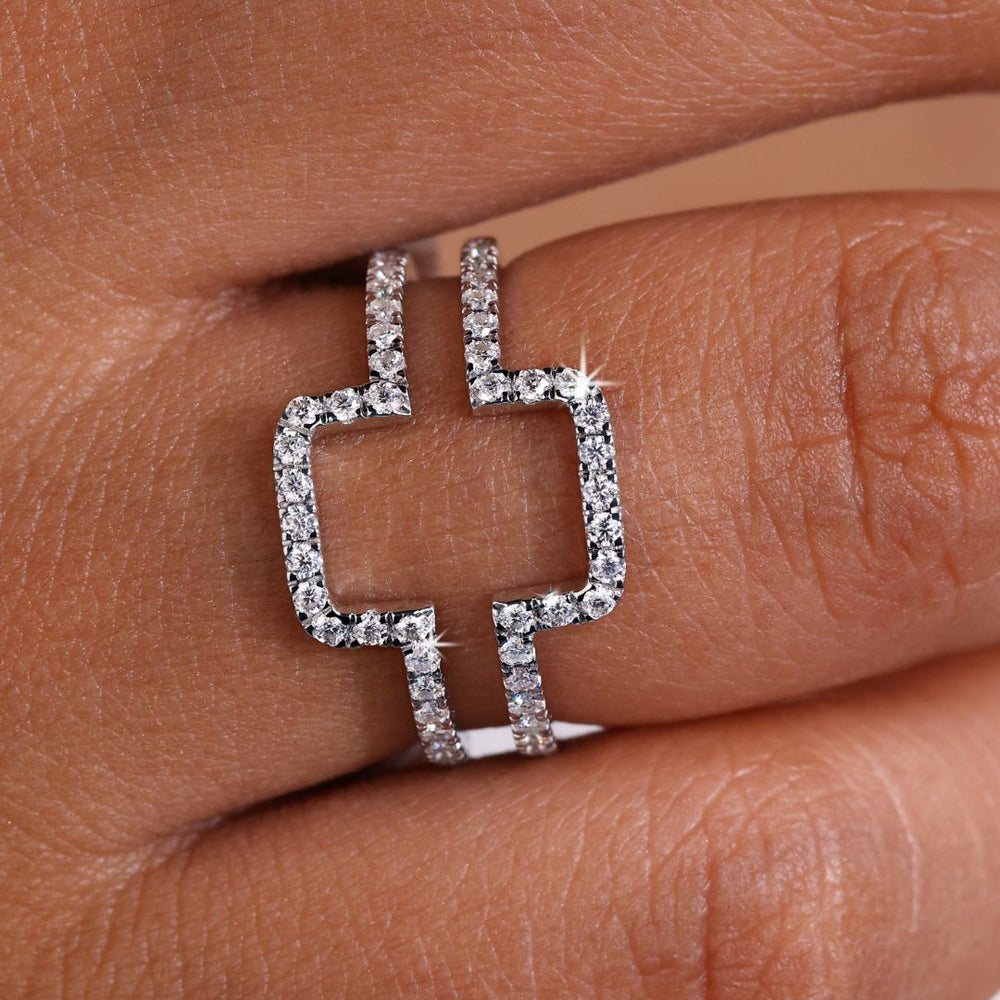 Round Moissanite wedding band features brilliant sparkle with radiant round moissanite stones in a sleek design.
