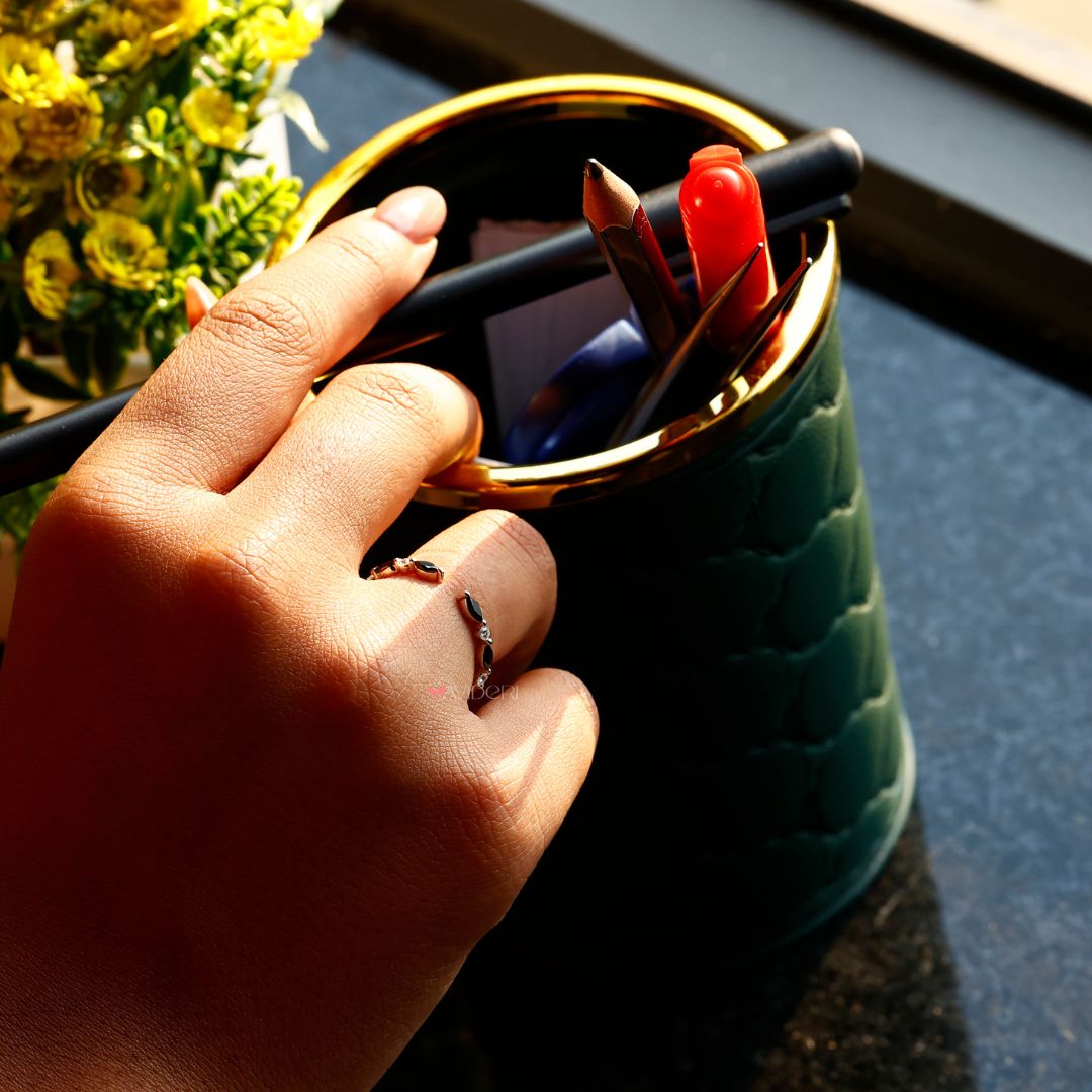 This handmade band shows fine craftsmanship and detail.
