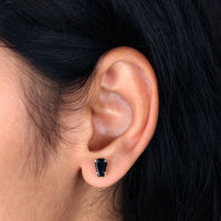 Coffin Earrings – Moissanite Stud Design