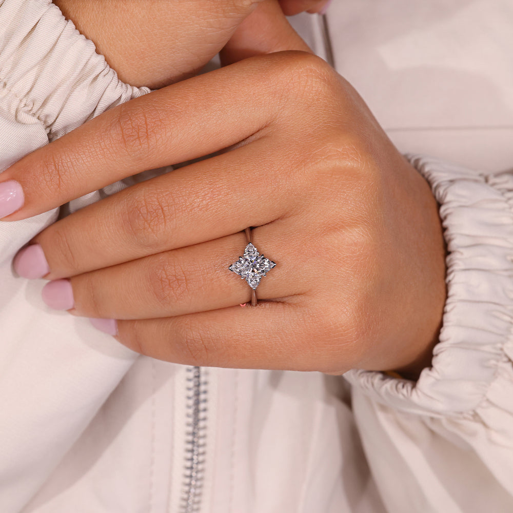 Dazzling marquee diamond ring with a radiant sparkle for unforgettable moments.
