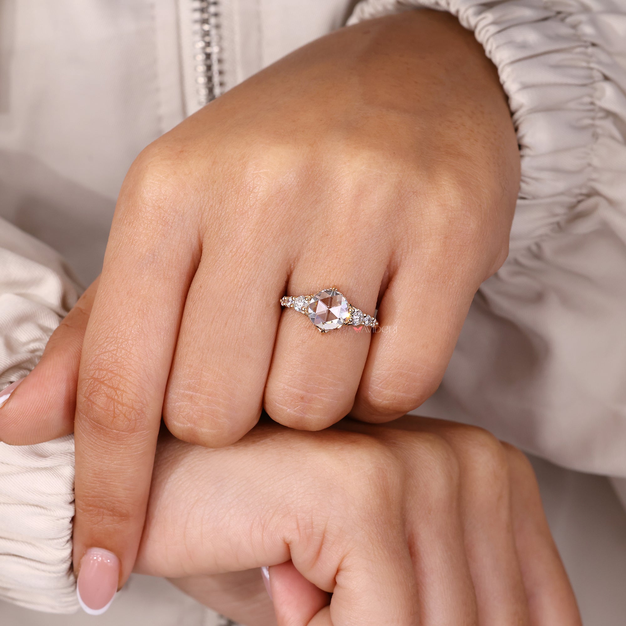 Lab-grown diamond ring with Buy engagement ring.
