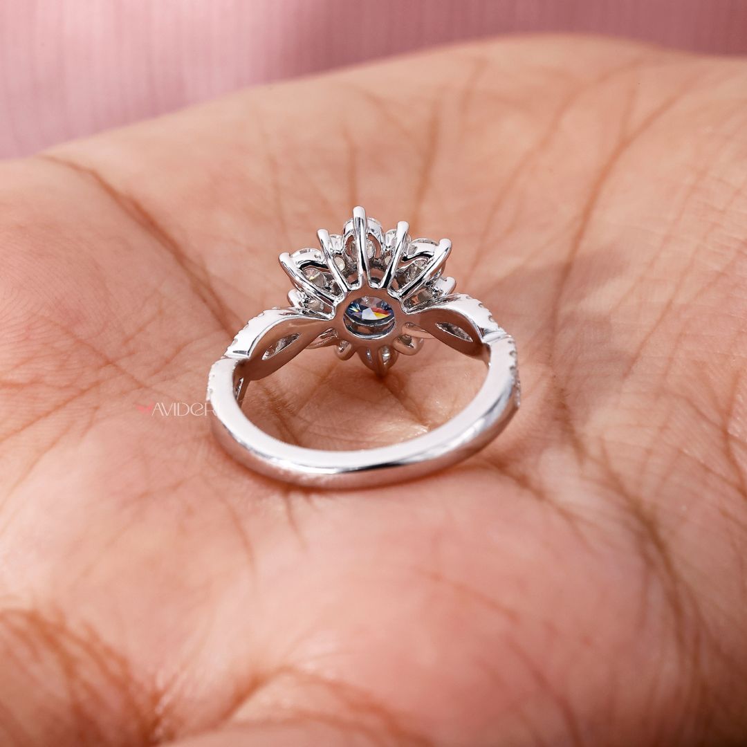 White gold ring offering a sleek and classic finish for timeless appeal.
