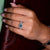 Diamond cluster ring features many stones grouped for a bold look.