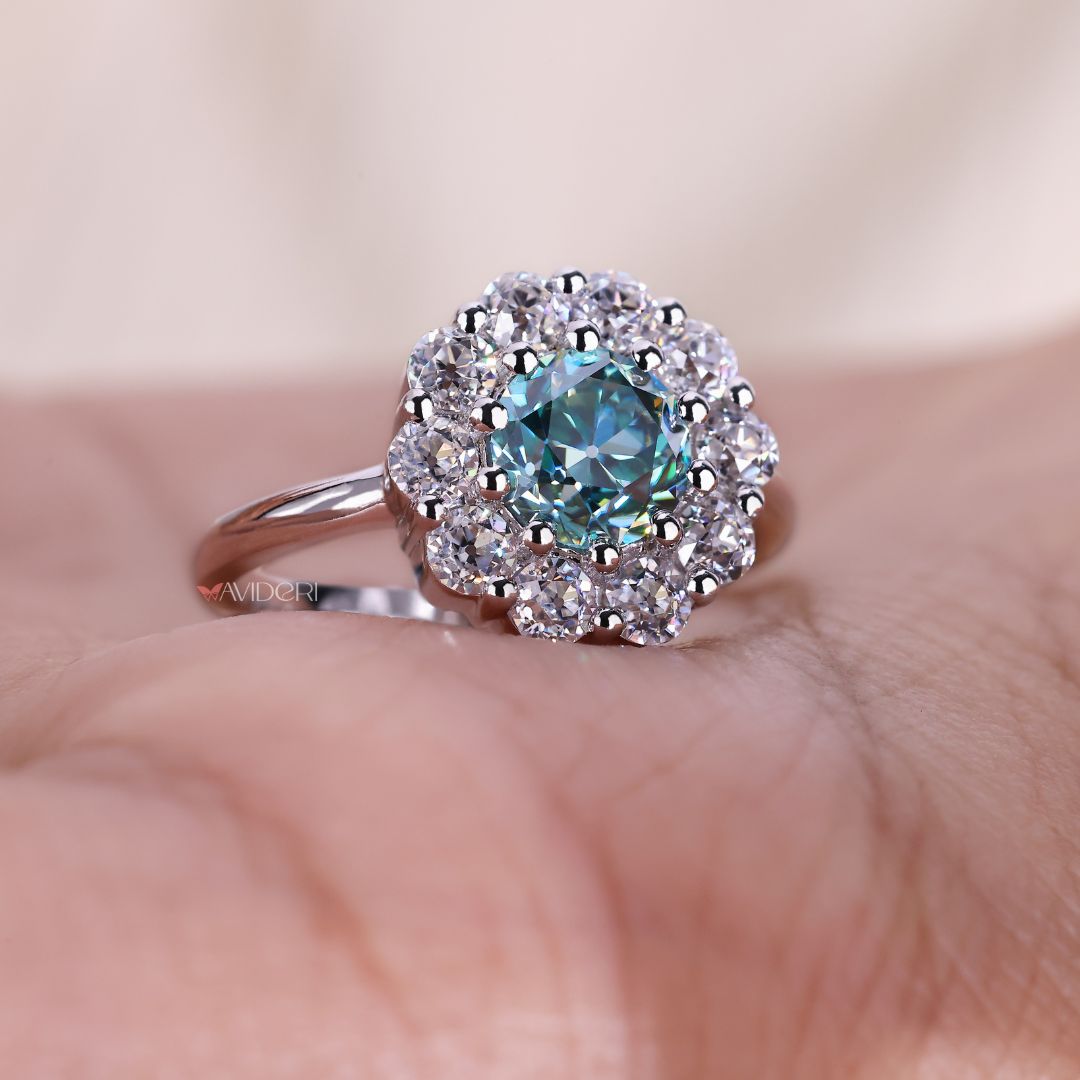 Unique engagement ring creates a bold statement full of personality and charm.
