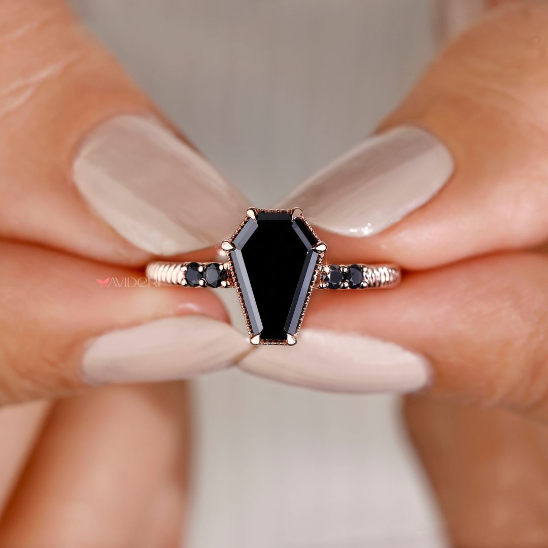 Milgrain engagement ring featuring detailed accents for timeless elegance.
