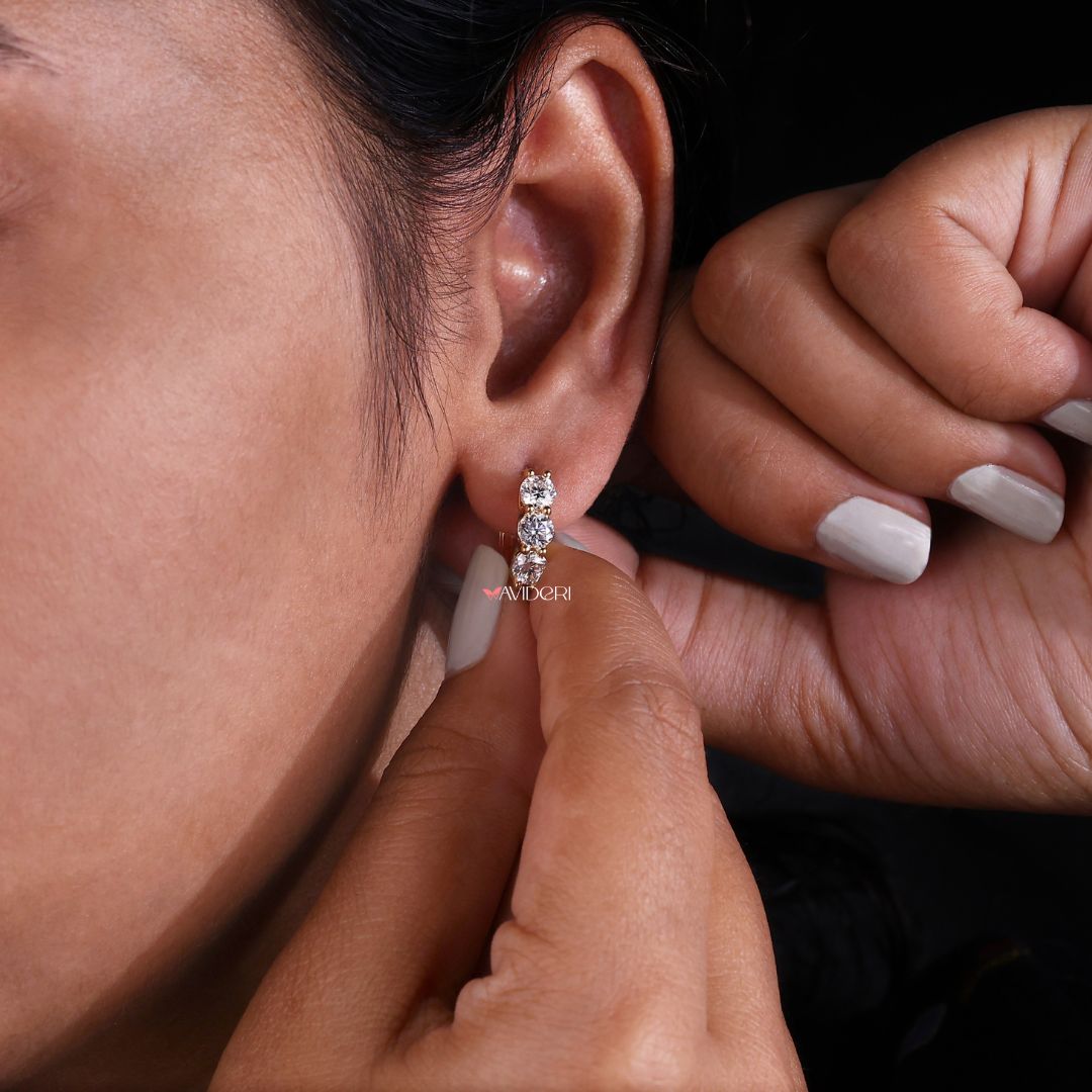 Prong setting earrings provide secure and elegant gemstone settings.