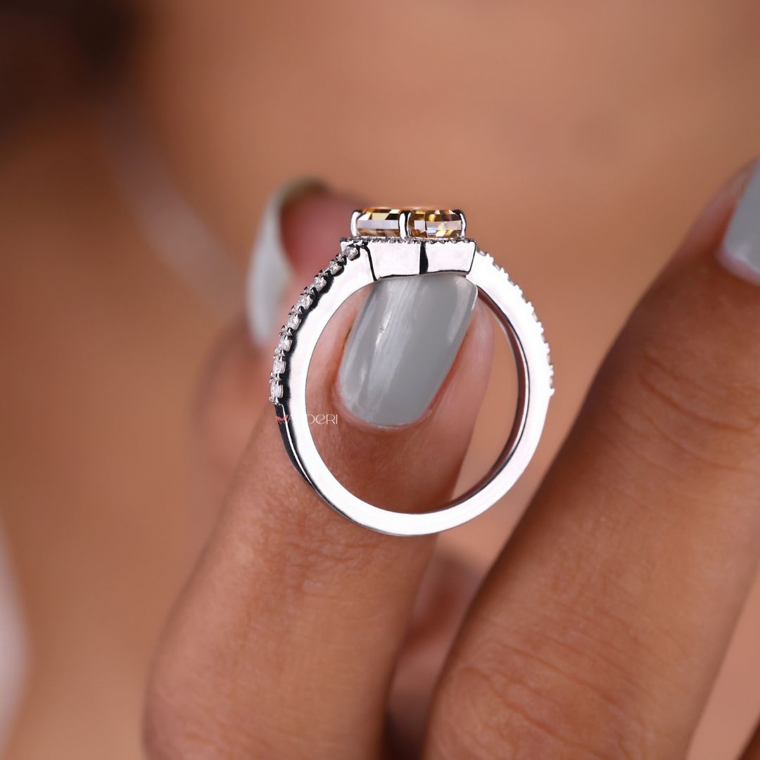Pave ring set crafted for elegance and style.
