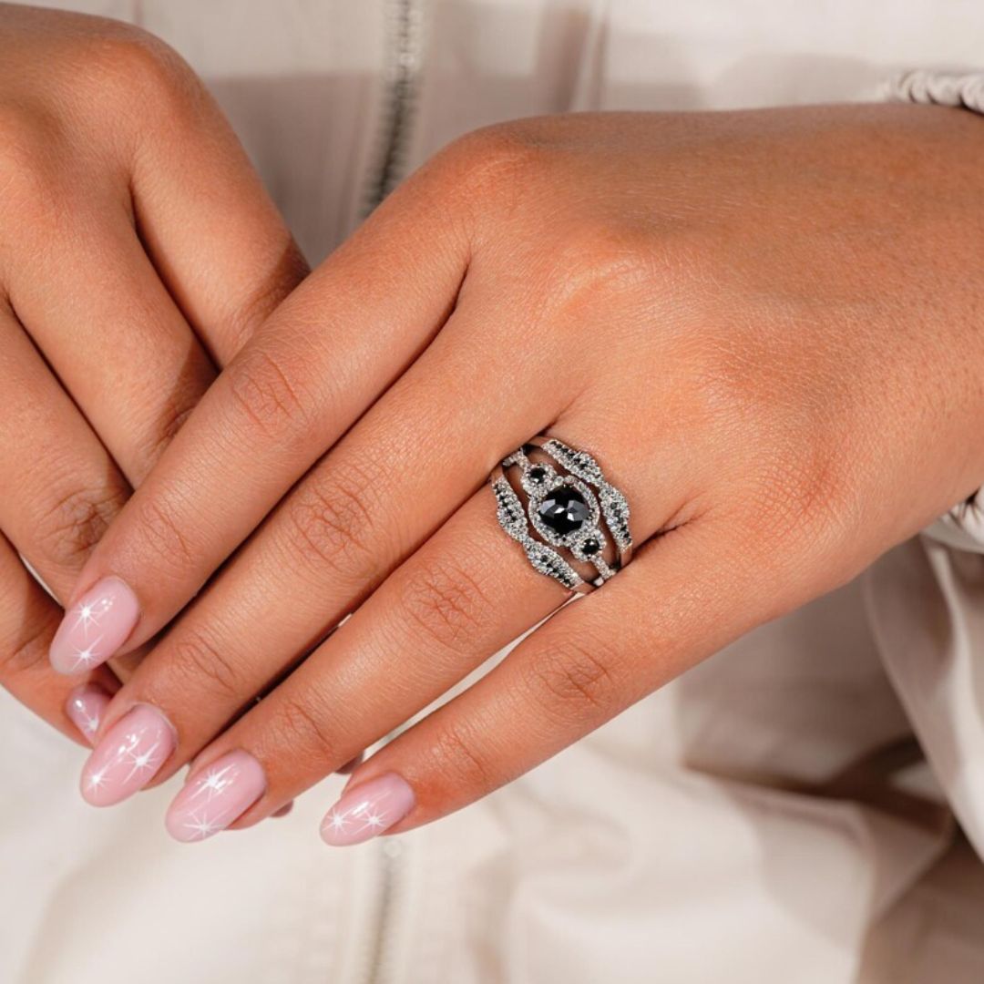 Bridal set wedding rings crafted for everlasting elegance and love.