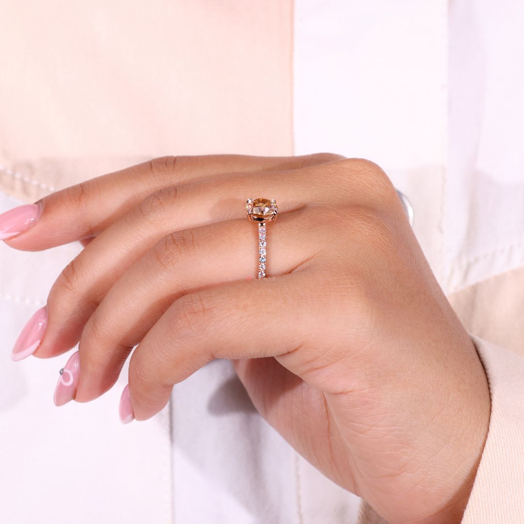 Pave ring designed for added sparkle and subtle sophistication
