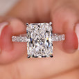 4 Carat Radiant Cut Diamond Ring  offering exceptional brilliance and elegance.