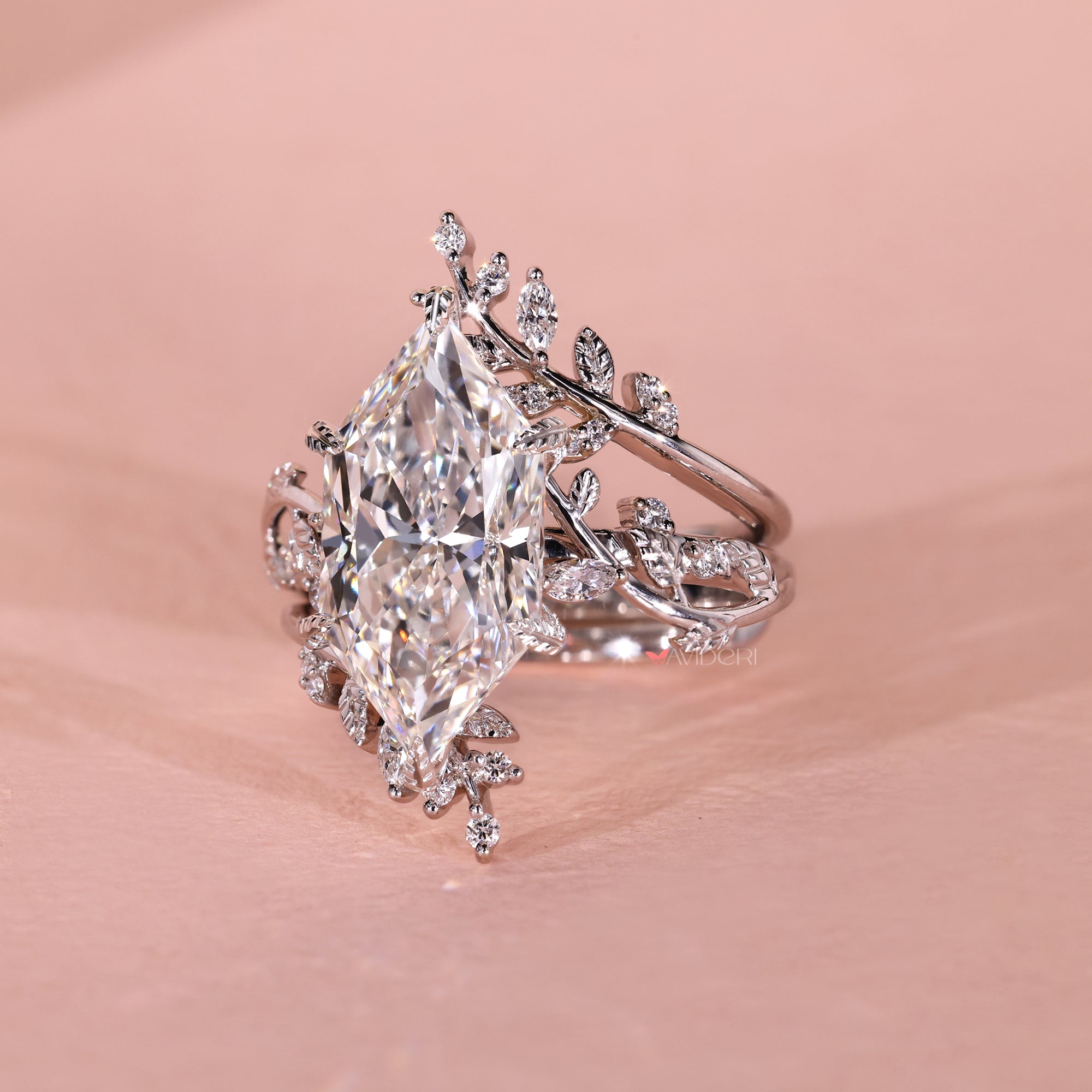 Dutch marquise ring with open gap enhancer.
