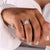 Hidden halo engagement ring, pave setting ring, cathedral engagement ring
