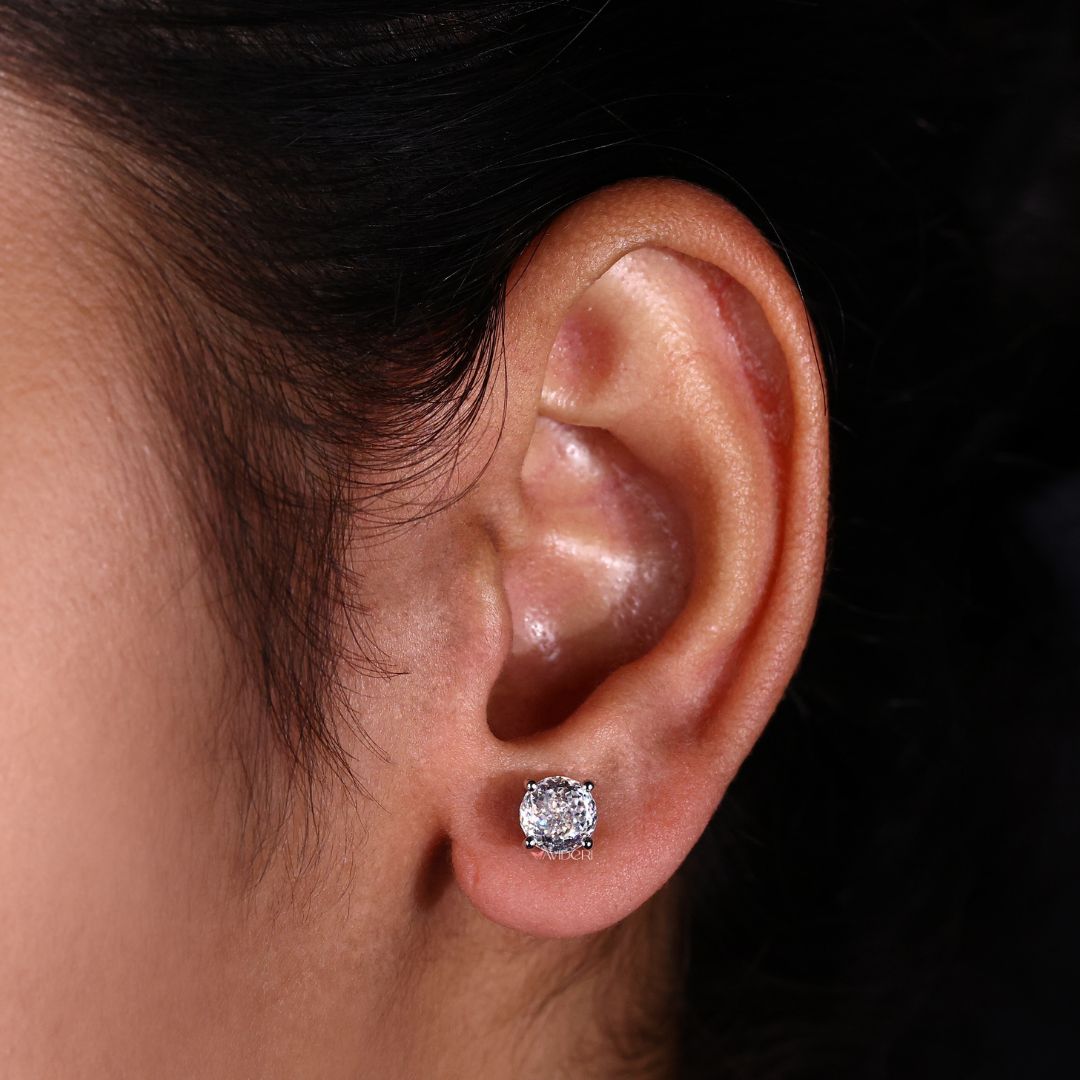 The Portuguese cut earrings offer timeless, elegant beauty.